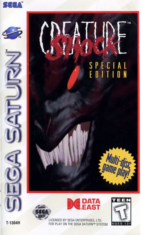 Creature Shock box art for Sega Saturn